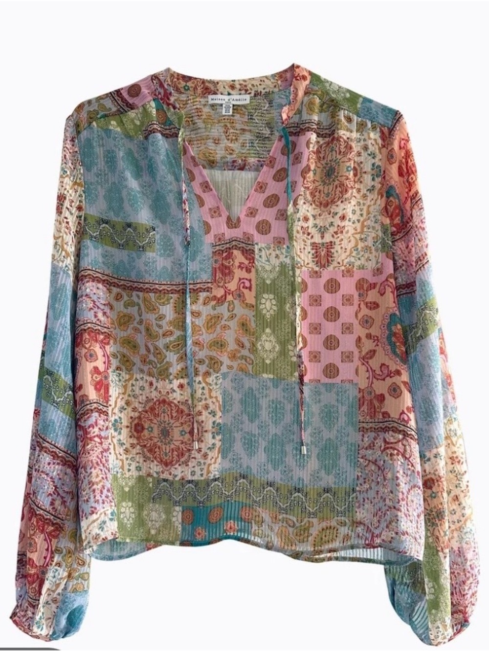 Maison d’Amelie Patchwork Blouse